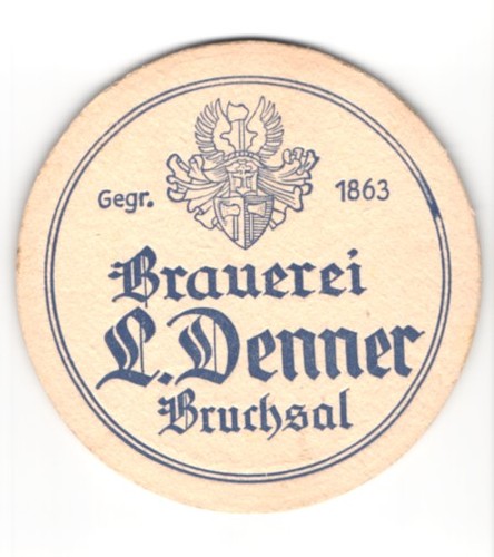 Sottobicchiere birra bruchsal - sottobicchiere,