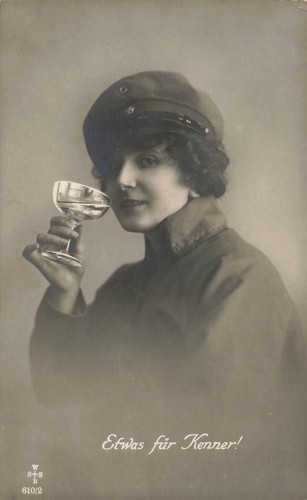 Cartolina ww1 donna ritratto - ww1,